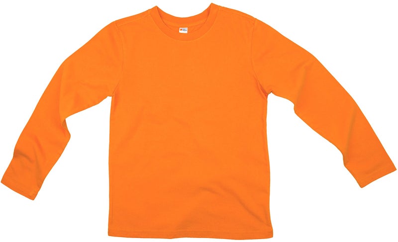 Earth Elements Big Kid's (Youth) Long Sleeve T-Shirt Large Orange - Image 2